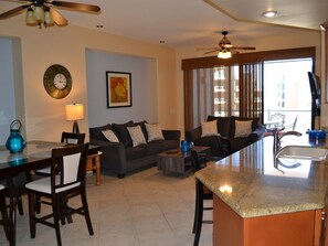 Apartment | Living area | TV - Las Palomas Opalo 902 Apartment 2 (Puerto Peñasco)