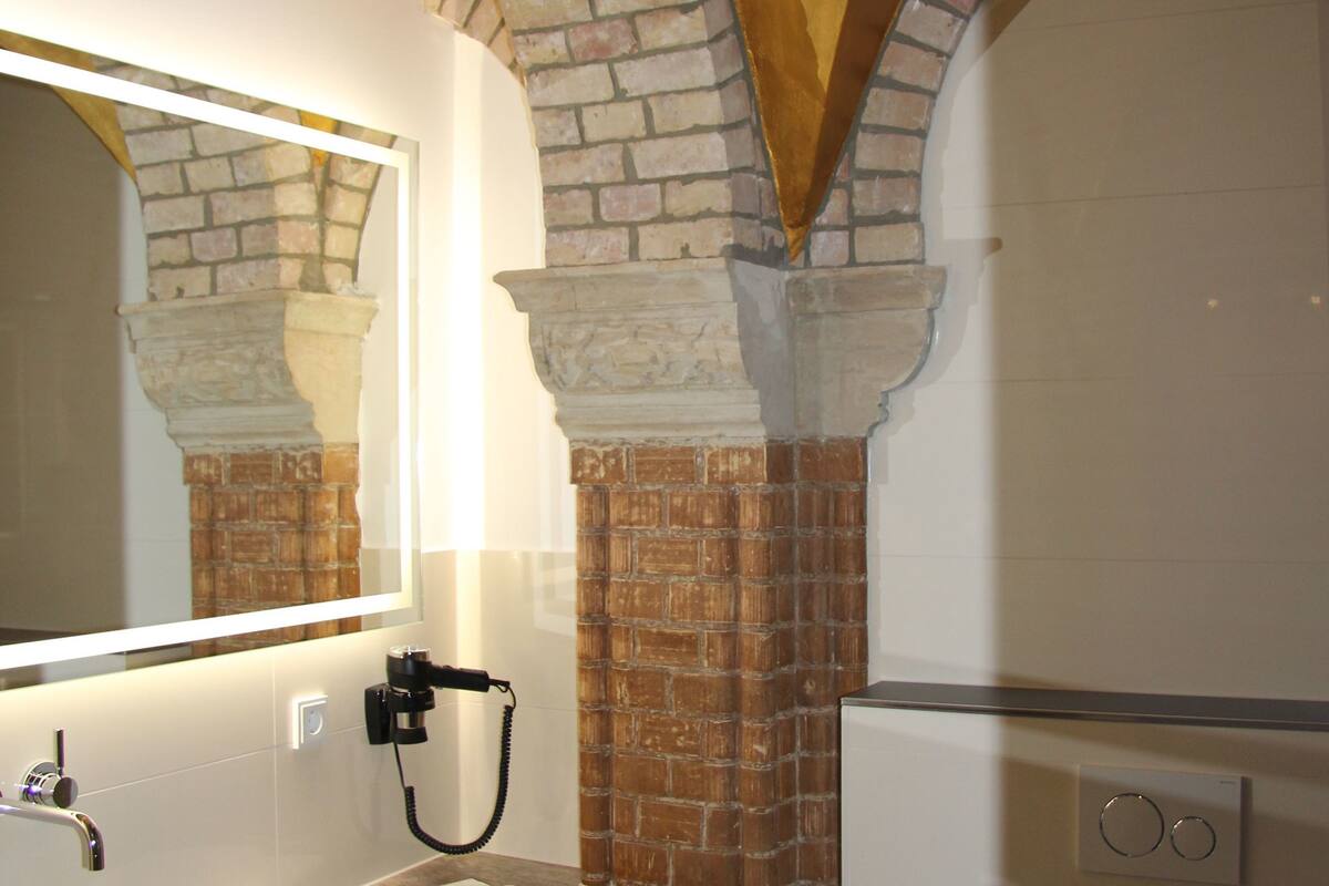 comfort double room, terrace | bathroom | shower, rainfall showerhead, free toiletries, hair dryer