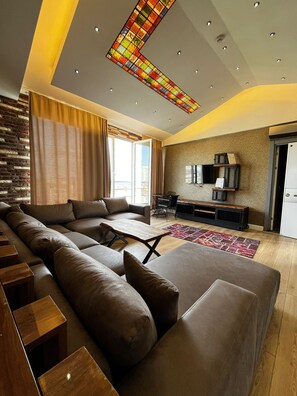Family Suite, 3 Bedrooms, Smoking | Egyptian cotton sheets, premium bedding, down comforters - Corner Park Suites (Istanbul)