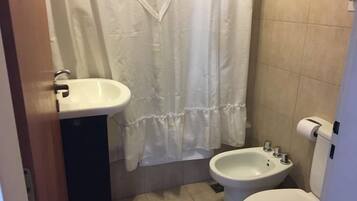 Exclusive Apartment, 1 Double Bed with Sofa bed | Bathroom | Combined shower/bathtub, free toiletries, towels, shampoo