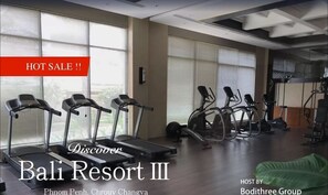 Fitness facility - New CityView Safe Home 5min to Downtown (Phnom Penh)