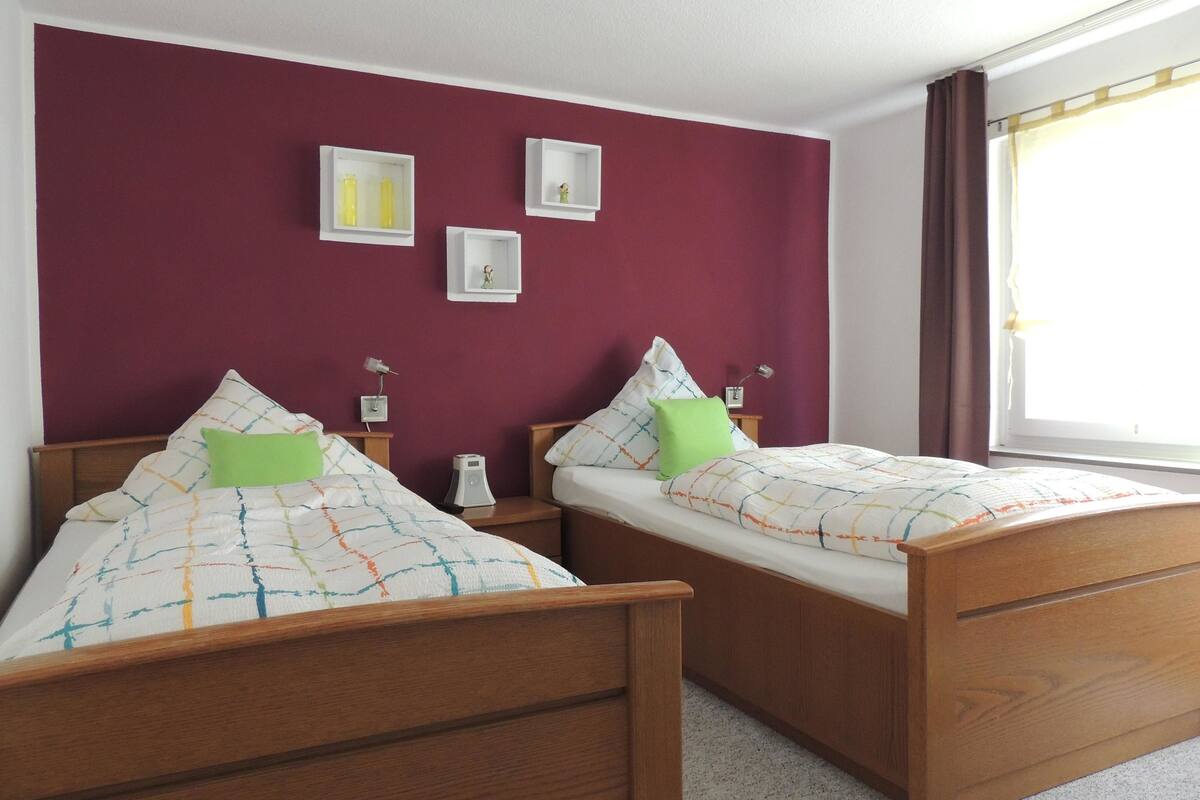 Blackout curtains, iron/ironing board (on request), free WiFi