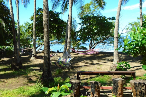 Right outside your cabina, your 1 of many hammocks and beach