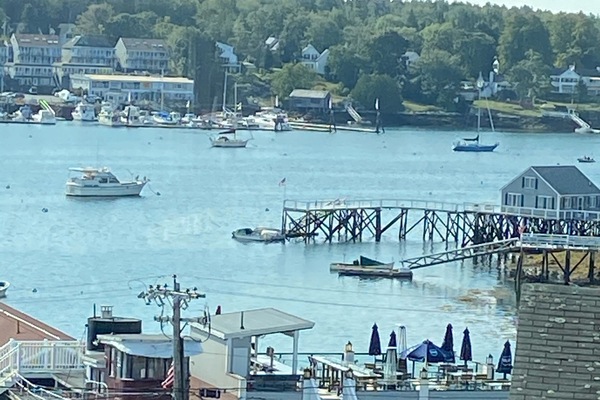 We are the drive way directly across from the Tugboat Inn