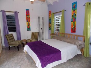 1 bedroom, iron/ironing board, internet, bed sheets