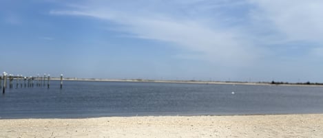 En la playa