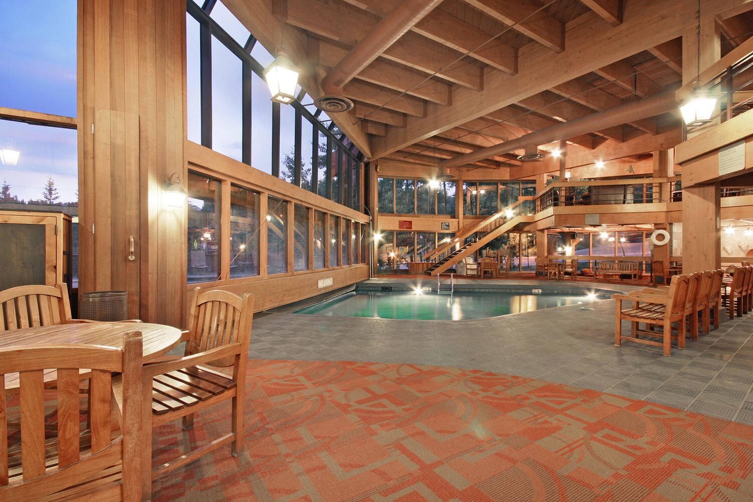 Indoor pool, outdoor pool