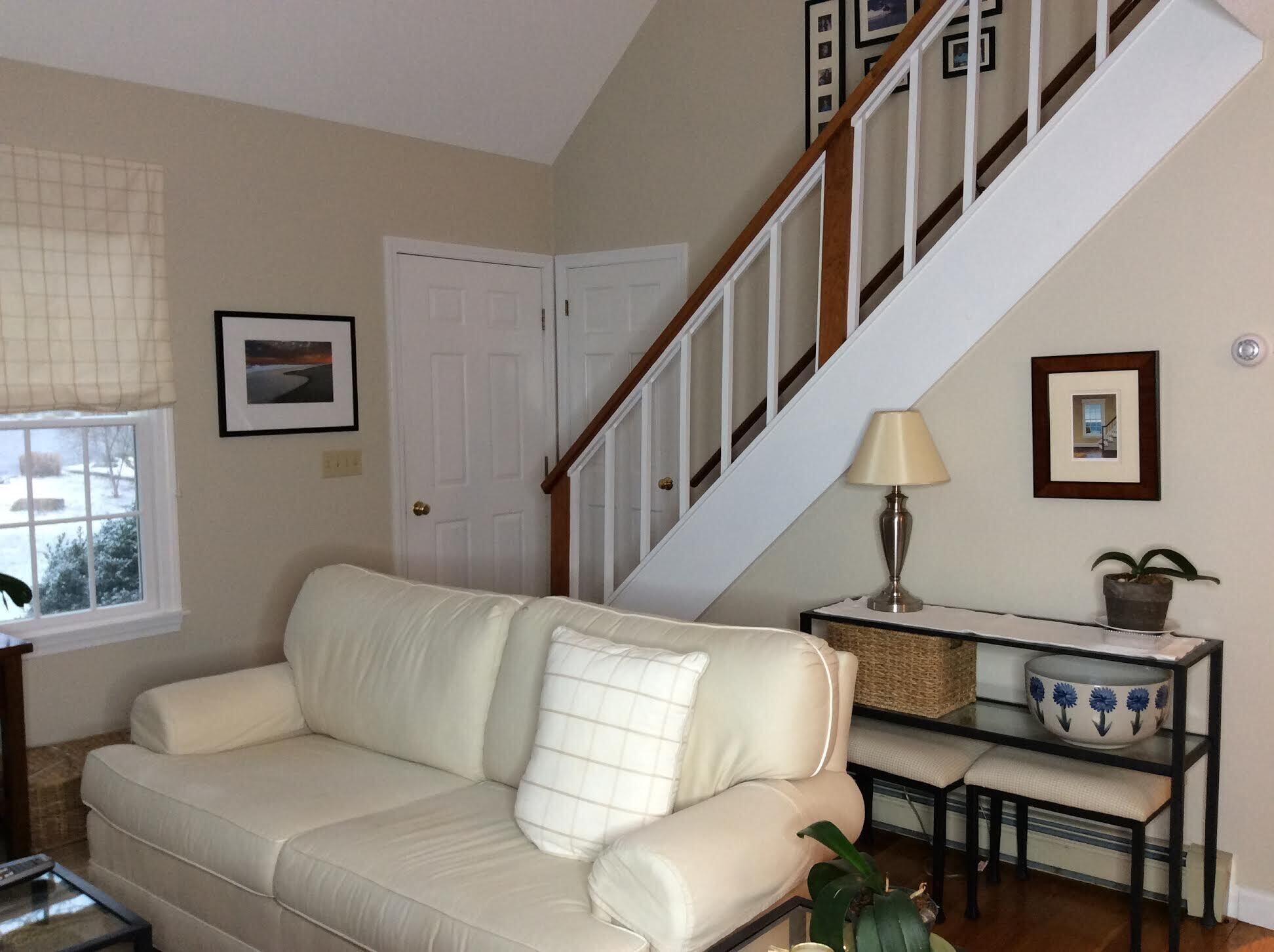 View from kitchen to front door