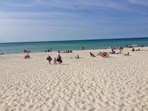 On the beach