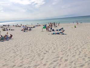 On the beach