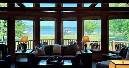 Private Lakefront Retreat-Dock-Views NEW HOT TUB available 6-1-2026. Sleeps 18.
