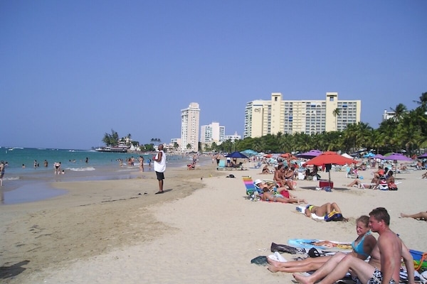 Playa en los alrededores y camastros