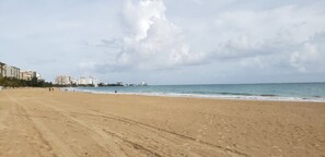 Beach nearby, sun-loungers