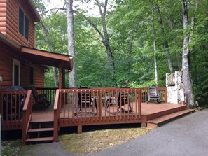 Terrace/patio - Vacation rental available. (Maggie Valley)