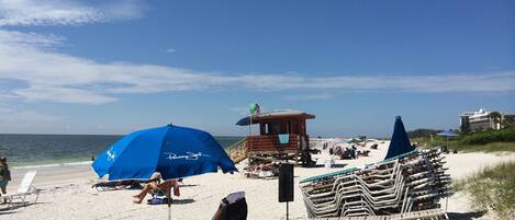 Beach nearby, beach towels