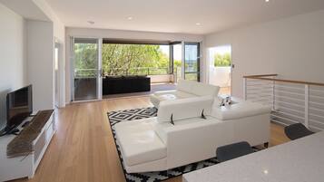 Fernseher, Kamin, DVD-Player