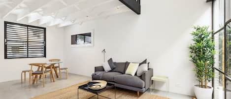 Smart TV y chimenea