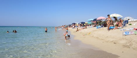 Sun loungers, beach towels