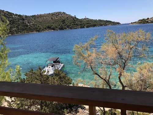 Lastovo Beachfront #1 Villa With Boat Dock,  Kayaks,  A/C & WIFI