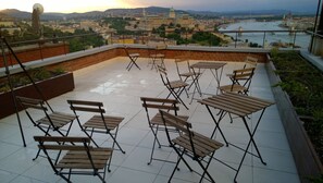 Outdoor dining - View from Budapest apartment (Budapest)