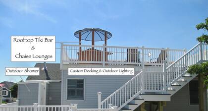LAVALLETTE Beach Home w/Rooftop Deck Steps to Beach & BEACH BADGES INCLUDED
