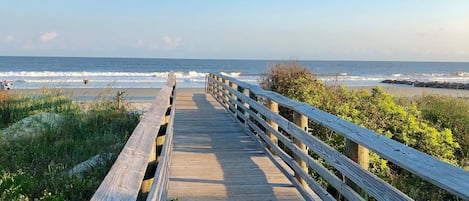 Beach nearby, sun-loungers