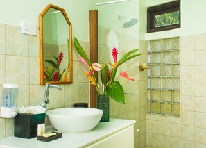 Tina, tina de hidromasaje, secadora de cabello, toallas 