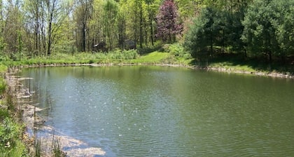 Tappan Lago Área: Soleado, Casa tranquila con estanque de pesca el 13 de magnífico Acres