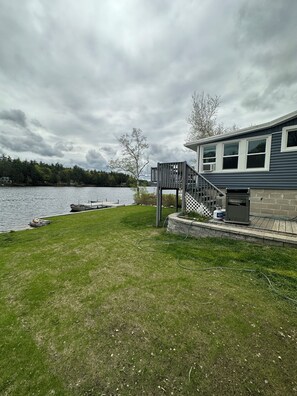 Terrace/patio - New England Lake Vacation Home (Barrington)