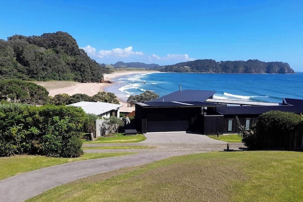 View of Hot Water beach from Taumata Holiday Home
