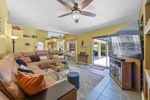 Smart TV, video games, DVD player, books