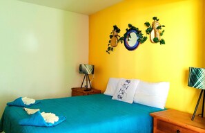 2 chambres, coffres-forts dans les chambres, fer et planche à repasser