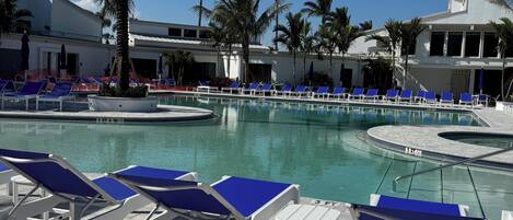 Piscine extérieure, piscine chauffée