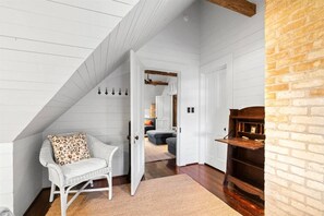 Televisie en een open haard