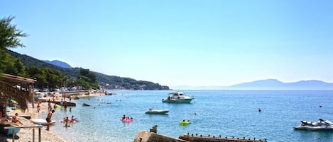 En la playa