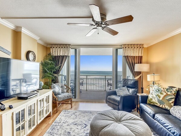 TV, DVD player, books