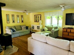 Flat-screen TV, fireplace, DVD player - Pet Friendly - No Cleaning Fee - Centrally Located Within Lower Northwest Mich. (copemish)