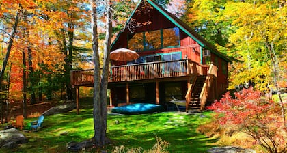 FUENTE DE LUJO POCONO RETIRO, LAKE ARIEL CERCA DEL LAGO Wallenpaupack