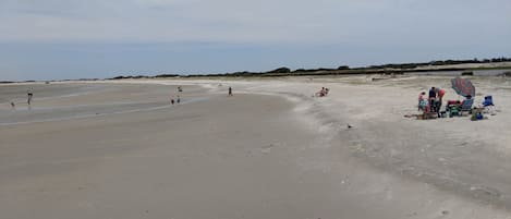 Vlak bij het strand