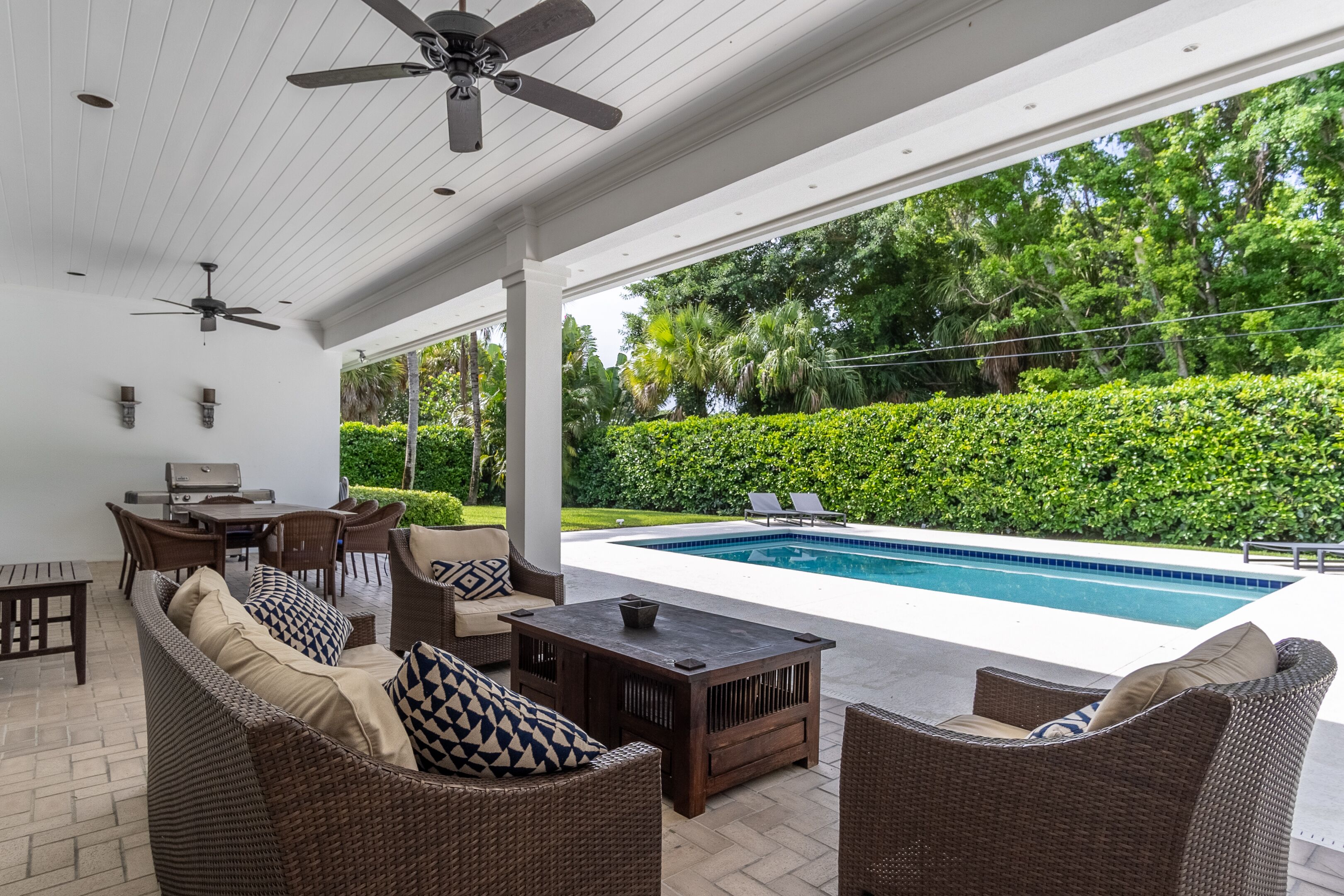 Piscine extérieure, piscine chauffée