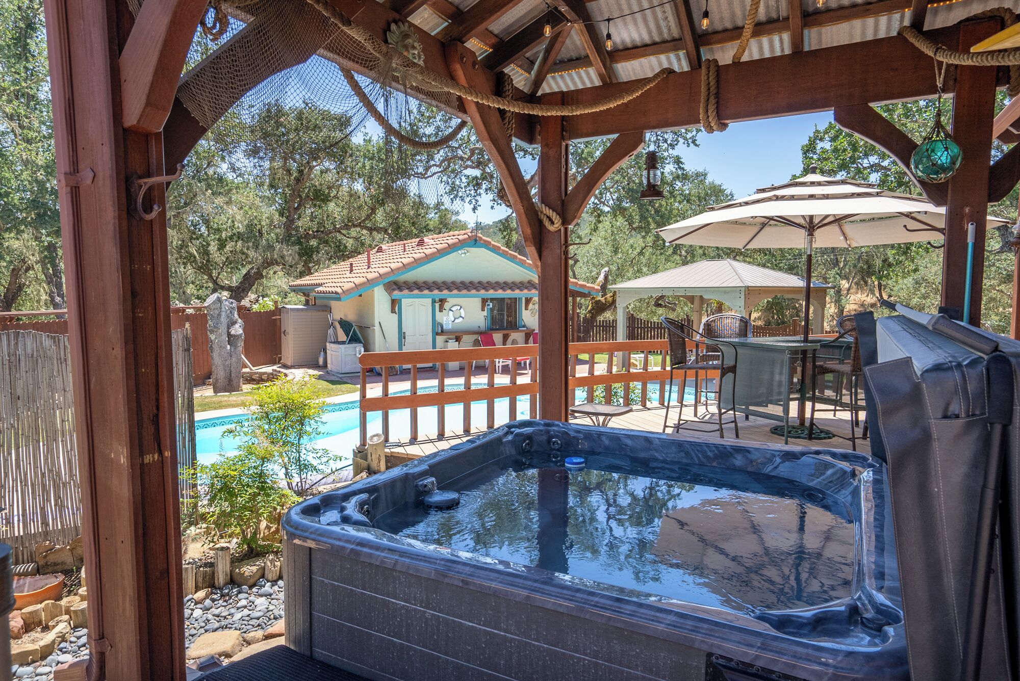 This is a large hot tub for at least 6-8 guests