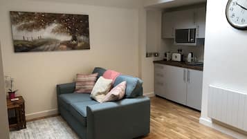 Smart TV, DVD player, books