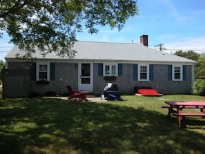Enjoy a relaxing stay in this charming home with a front porch, garage, and beautifully manicured lawn.