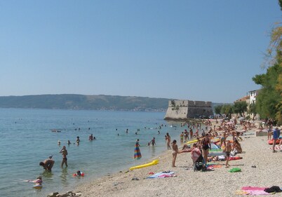 Waterfront Dalmatian Stone Villa with Panoramic Adriatic Views, Kastel Novi
