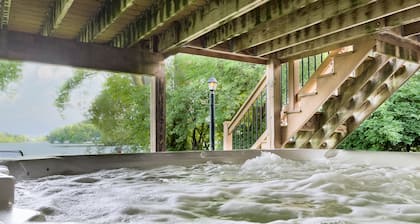 Schöne 75 ft Seeufer, große Terrasse, familienfreundlich!