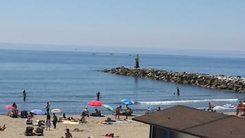 Vlak bij het strand, strandlakens