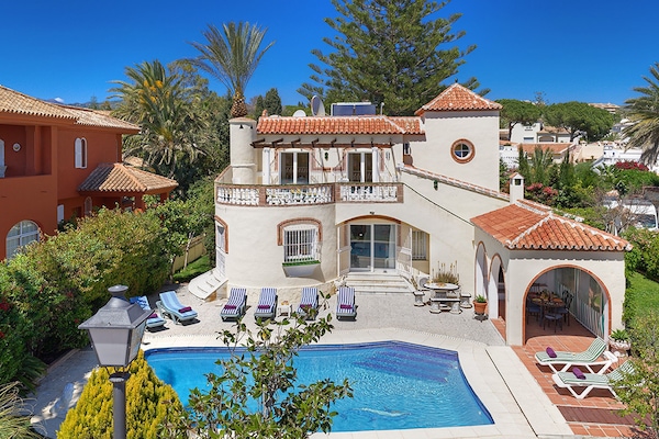 Exterior of the Villa with sea view