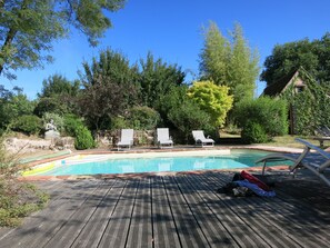 A heated pool