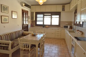 Fridge, microwave, oven, stovetop - Welcome to My luxury, seaside home in Agria, Volos, Pelion (VOLOS)