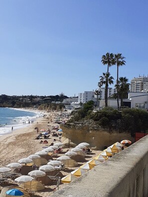 Beach nearby, sun-loungers